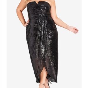 NWT: Sequined Party Dress—size 16W